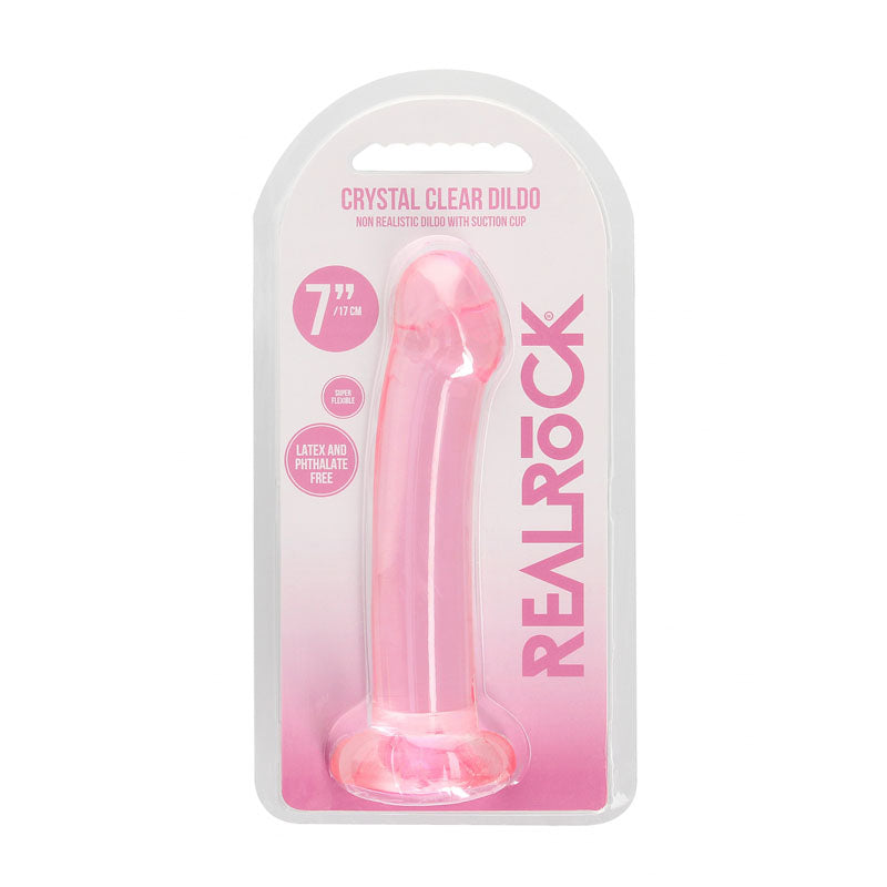 Realrock Crystal Clear Dildo With Suction Cup 17 cm - Dildo > Dildos > Realistic Dildos - Tophatter Daily Deals