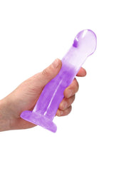 Shots Toys - RealRock - 7" Crystal Clear Non-Phallic Dildo - Purple Sex Toy - Tophatter Daily Deals
