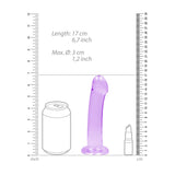 REALROCK Crystal Clear Dildo With Suction Cup – 17 cm Non-Realistic Dildo > Dildos > Neutral Dildos - Tophatter Daily Deals