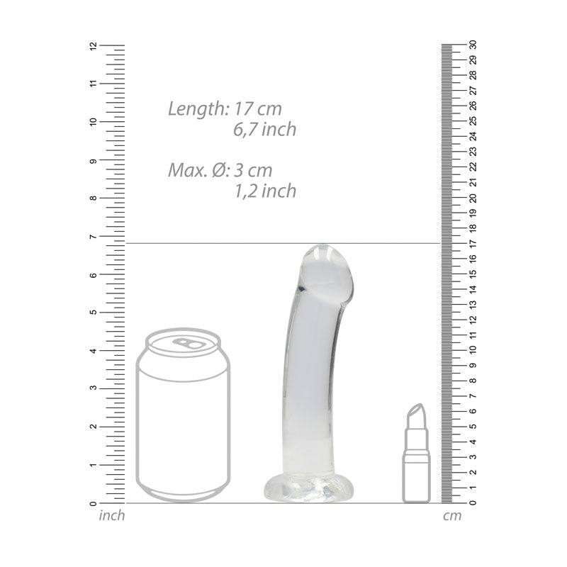REALROCK Crystal Clear 17 cm Dildo With Suction Cup > Dildos > Realistic Dildos - Tophatter Daily Deals