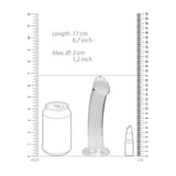 REALROCK Crystal Clear 17 cm Dildo With Suction Cup > Dildos > Realistic Dildos - Tophatter Daily Deals