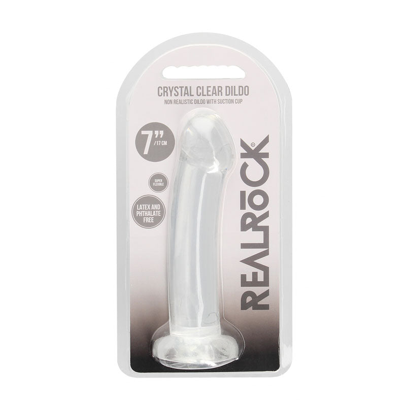 REALROCK Crystal Clear 17 cm Dildo With Suction Cup > Dildos > Realistic Dildos - Tophatter Daily Deals