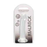 REALROCK Crystal Clear 17 cm Dildo With Suction Cup > Dildos > Realistic Dildos - Tophatter Daily Deals
