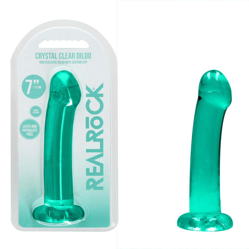 Realrock Crystal Clear Dildo 17 cm – Suction Cup Dildo > Dildos > Realistic Dildos - Tophatter Daily Deals