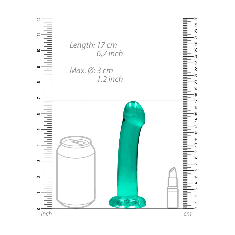 Realrock Crystal Clear Dildo 17 cm – Suction Cup Dildo > Dildos > Realistic Dildos - Tophatter Daily Deals