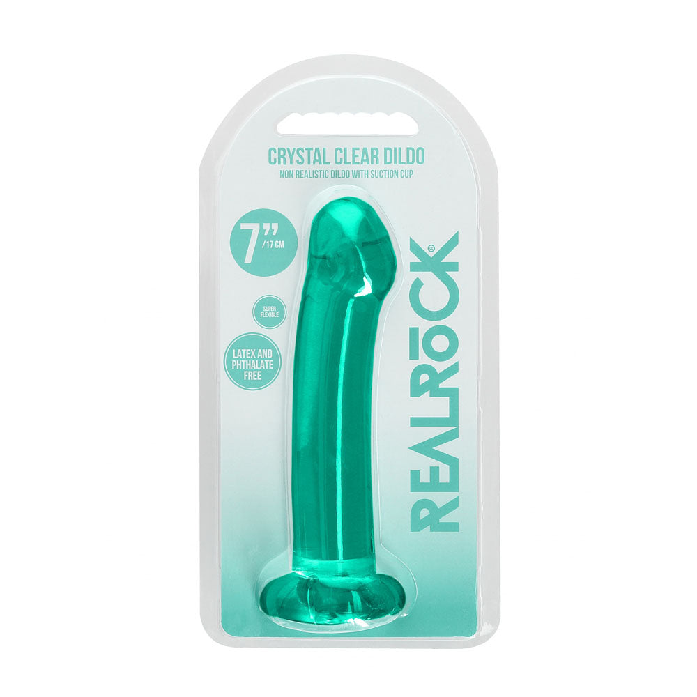 Realrock Crystal Clear Dildo 17 cm – Suction Cup Dildo > Dildos > Realistic Dildos - Tophatter Daily Deals