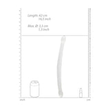 REALROCK Crystal Clear Double Dong – 17 Inch Double Dong > Dildos > Double Dildos - Tophatter Daily Deals