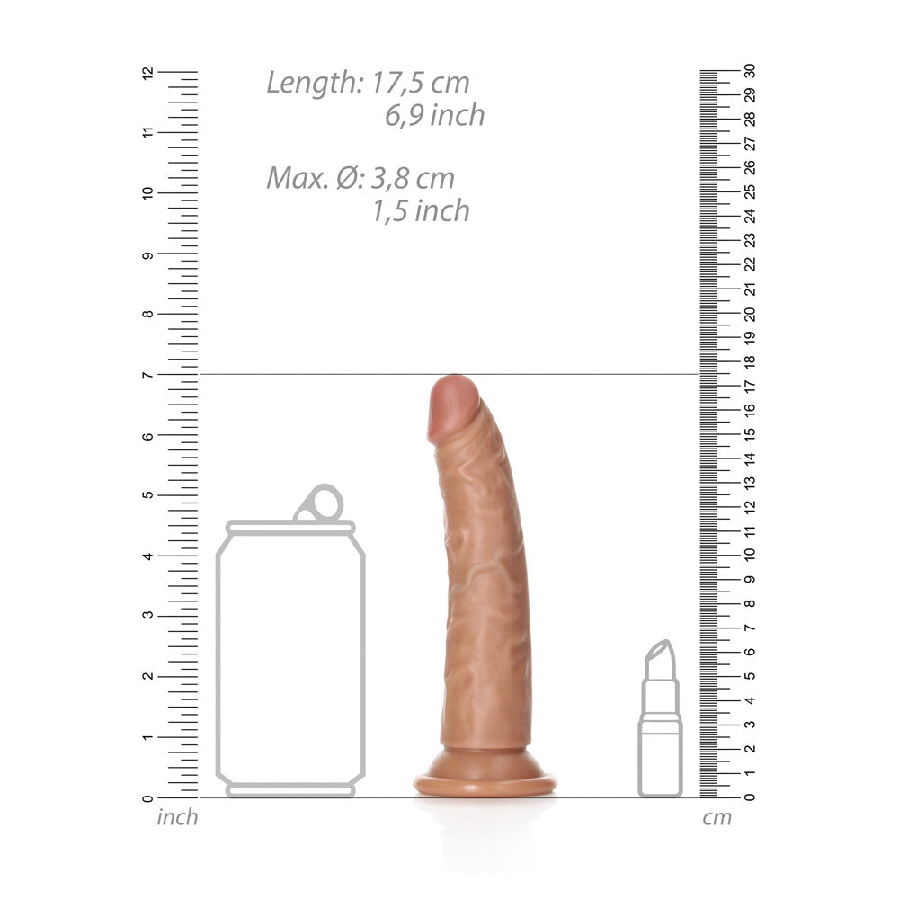 RealRock Realistic Slim Dildo (Tan) – 15.5 cm Realistic Dildo > Dildos > Slim Dildos - Tophatter Daily Deals