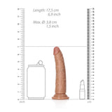 RealRock Realistic Slim Dildo (Tan) – 15.5 cm Realistic Dildo > Dildos > Slim Dildos - Tophatter Daily Deals