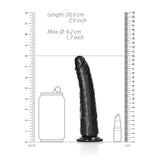 RealRock Realistic Slim Dildo with Suction Cup – 18cm Dildo > Dildos > Slim Dildos - Tophatter Daily Deals