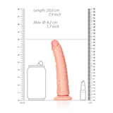 RealRock Realistic Slim Dildo with Suction Cup – 18cm (7") Dildo > Dildos > Realistic Dildos - Tophatter Daily Deals