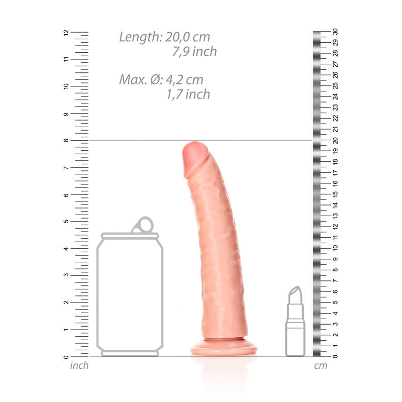 RealRock Realistic Slim Dildo with Suction Cup – 18cm (7") Dildo > Dildos > Realistic Dildos - Tophatter Daily Deals