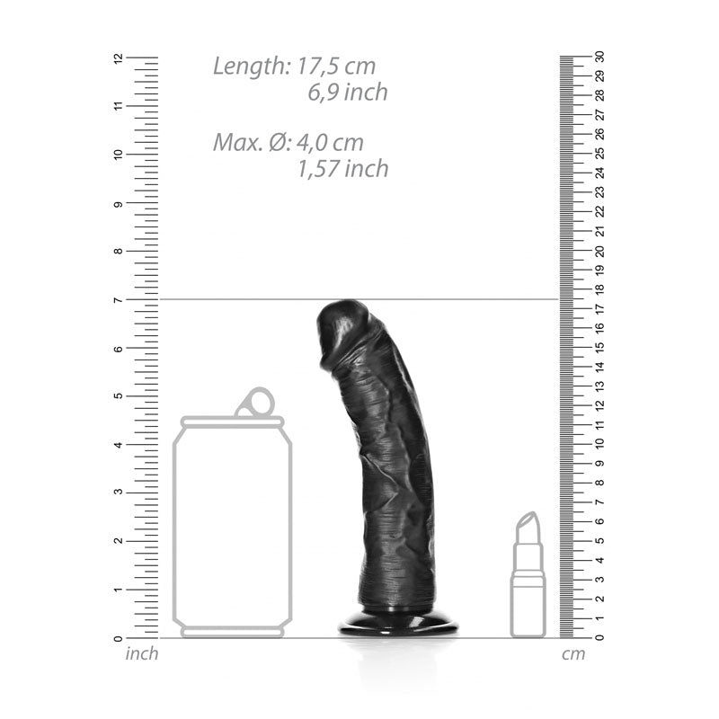 RealRock Realistic Curved Dildo with Suction Cup – 15.5 cm Dildo > Dildos > Realistic Dildos - Tophatter Daily Deals