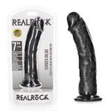 RealRock Realistic Regular Curved Dildo with Suction Cup – 18 cm Dildo > Dildos > Realistic Dildos - Tophatter Daily Deals