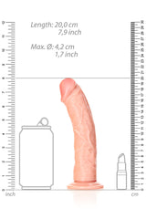 Shots Toys - RealRock - 7 inch Curved Dildo - Various Colors Sex Toy - Tophatter Daily Deals