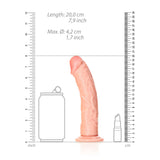 REALROCK Realistic Curved Dildo with Suction Cup - 18 cm (7 inch) > Dildos > Realistic Dildos - Tophatter Daily Deals