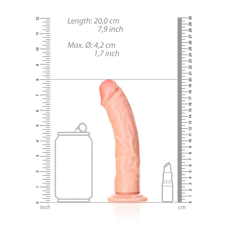REALROCK Realistic Curved Dildo with Suction Cup - 18 cm (7 inch) > Dildos > Realistic Dildos - Tophatter Daily Deals