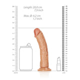 RealRock Realistic Curved Dildo (Tan) – 18 cm Suction Cup Dildo > Dildos > Realistic Dildos - Tophatter Daily Deals