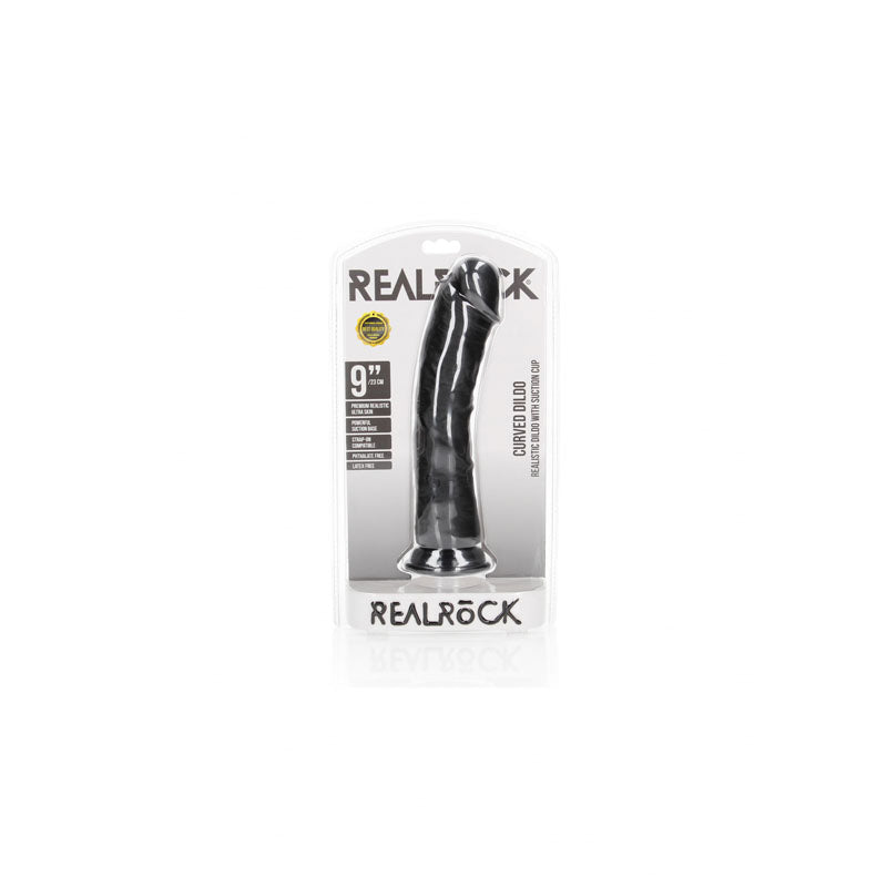 RealRock Realistic Curved Dildo with Suction Cup – 23 cm Dildo > Dildos > Realistic Dildos - Tophatter Daily Deals