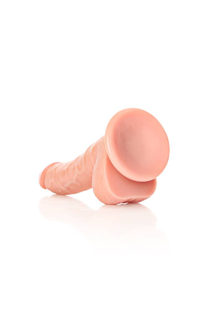 Shots Toys - RealRock - 7" Curved Dildo with Balls - Various Colors Sex Toy - Tophatter Daily Deals