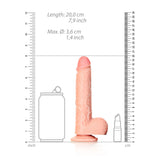 RealRock 7 Inch Cock With Balls Regular Straight Dildo Flesh Color > Dildos > Realistic Dildos - Tophatter Daily Deals
