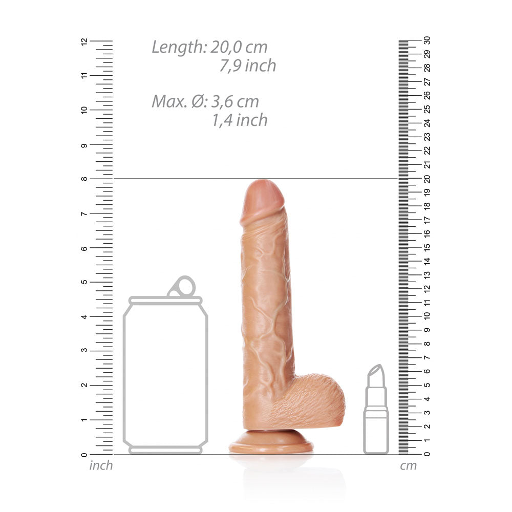 RealRock Straight Realistic Dildo (Tan) – 18 cm (7") Realistic Dildo > Dildos > Realistic Dildos - Tophatter Daily Deals