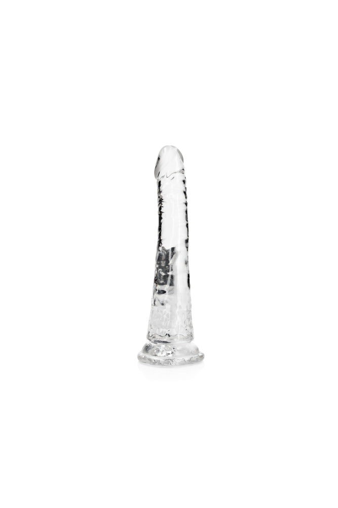 Shots Toys - RealRock - 7" Slim Realistic Dildo with Suction Cup - Clear Sex Toy - Tophatter Daily Deals