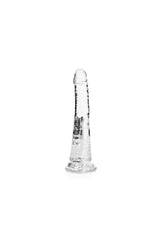Shots Toys - RealRock - 7" Slim Realistic Dildo with Suction Cup - Clear Sex Toy - Tophatter Daily Deals