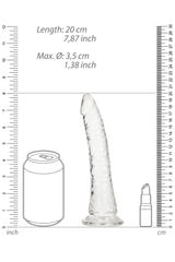 Shots Toys - RealRock - 7" Slim Realistic Dildo with Suction Cup - Clear Sex Toy - Tophatter Daily Deals