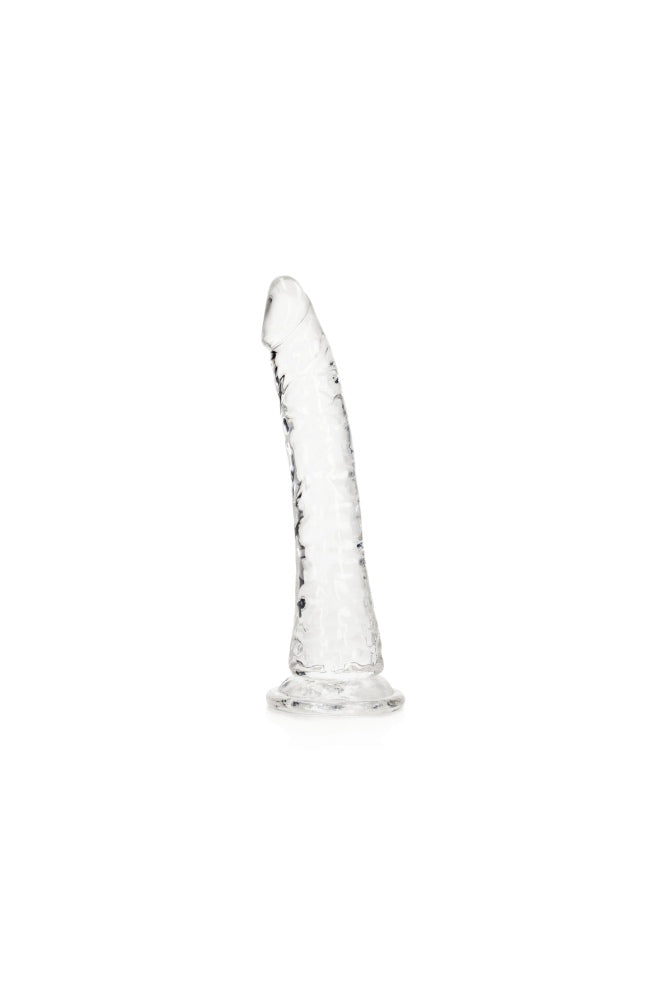 Shots Toys - RealRock - 7" Slim Realistic Dildo with Suction Cup - Clear Sex Toy - Tophatter Daily Deals