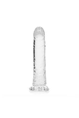 Shots Toys - RealRock - 9" Slim Realistic Dildo with Suction Cup - Clear Sex Toy - Tophatter Daily Deals