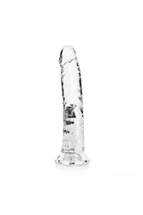Shots Toys - RealRock - 9" Slim Realistic Dildo with Suction Cup - Clear Sex Toy - Tophatter Daily Deals