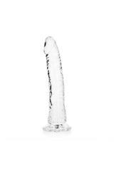 Shots Toys - RealRock - 9" Slim Realistic Dildo with Suction Cup - Clear Sex Toy - Tophatter Daily Deals