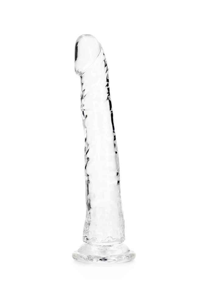 Shots Toys - RealRock - 10" Slim Realistic Dildo with Suction Cup - Clear Sex Toy - Tophatter Daily Deals