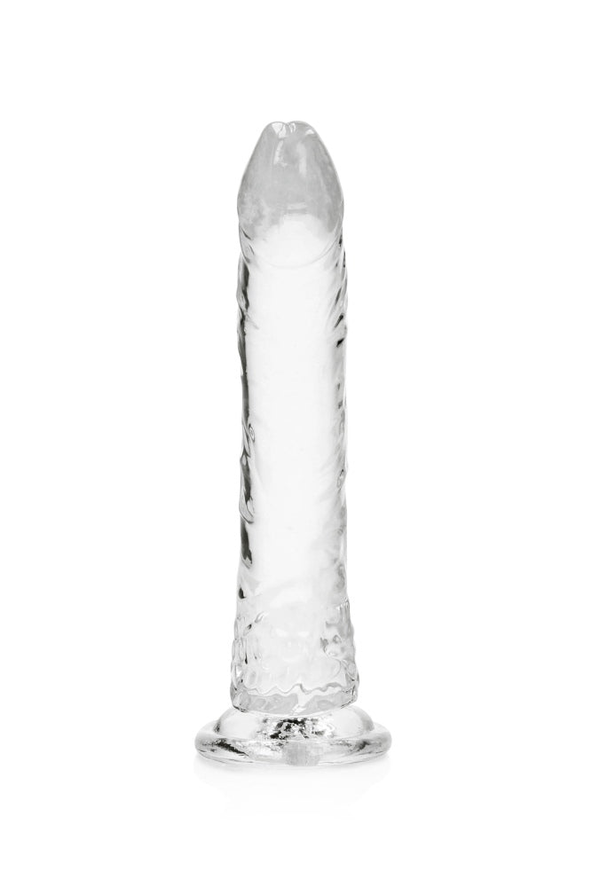 Shots Toys - RealRock - 10" Slim Realistic Dildo with Suction Cup - Clear Sex Toy - Tophatter Daily Deals