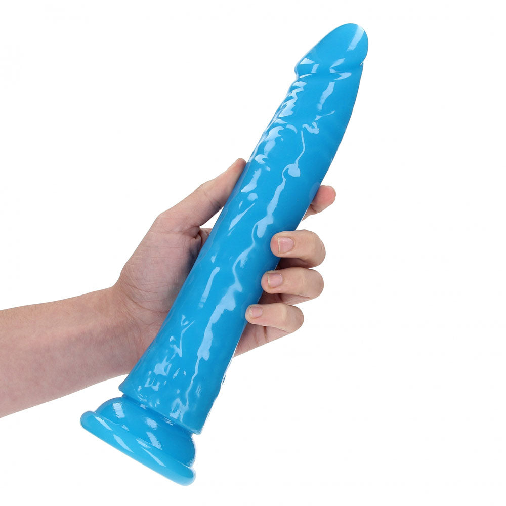 RealRock Slim Glow in the Dark Neon – 29 cm Glow in Dark Dildo > Dildos > Large Dildos - Tophatter Daily Deals