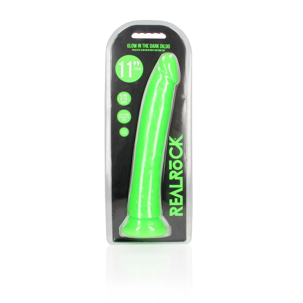 RealRock Slim Glow in the Dark 29 cm Dildo > Dildos > Oversized Toys - Tophatter Daily Deals