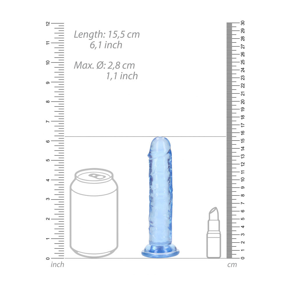 Realrock 15.5 cm Straight Dildo – Clear 6 Inch Dildo > Dildos > Realistic Dildos - Tophatter Daily Deals