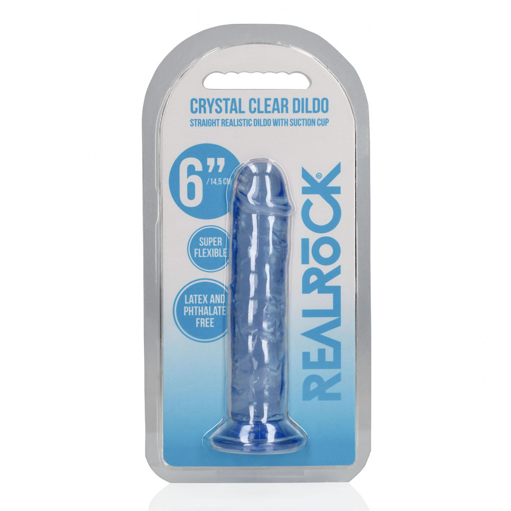Realrock 15.5 cm Straight Dildo – Clear 6 Inch Dildo > Dildos > Realistic Dildos - Tophatter Daily Deals