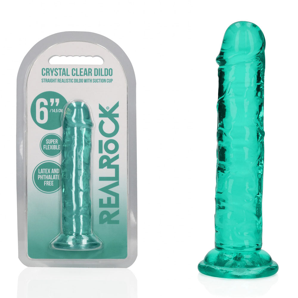 Realrock 15.5 cm Straight Dildo – Clear 6 Inch Dildo > Dildos > Realistic Dildos - Tophatter Daily Deals