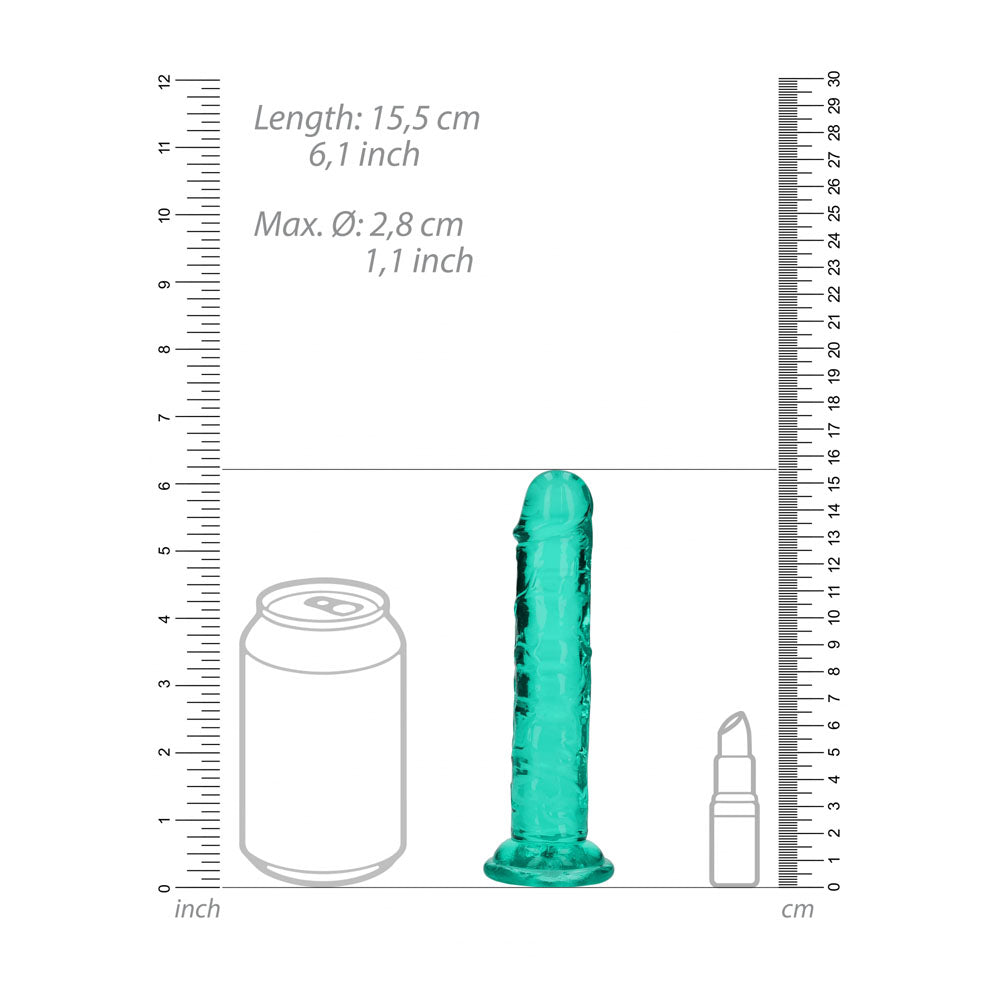 Realrock 15.5 cm Straight Dildo – Clear 6 Inch Dildo > Dildos > Realistic Dildos - Tophatter Daily Deals