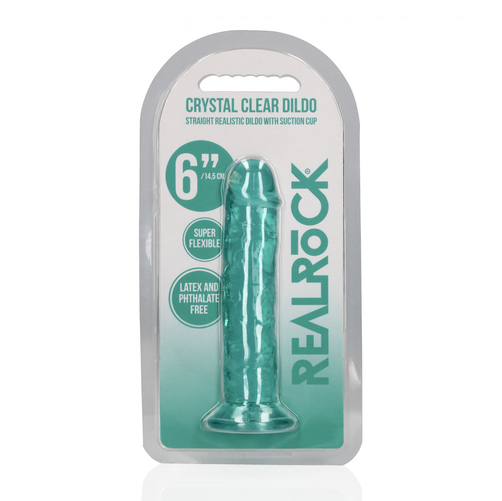 Realrock 15.5 cm Straight Dildo – Clear 6 Inch Dildo > Dildos > Realistic Dildos - Tophatter Daily Deals