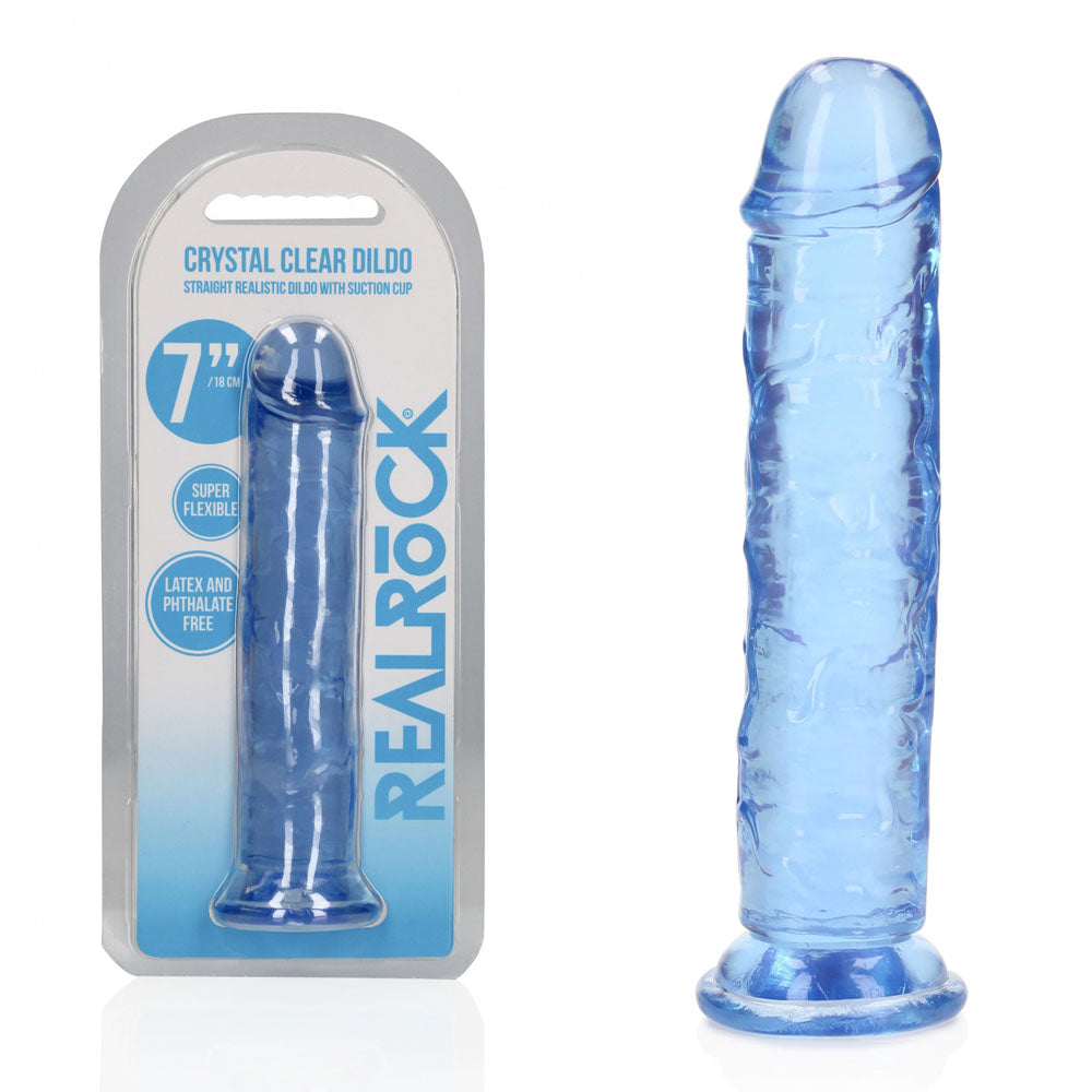 REALROCK 18 cm Straight Crystal Clear Dildo > Dildos > Realistic Dildos - Tophatter Daily Deals
