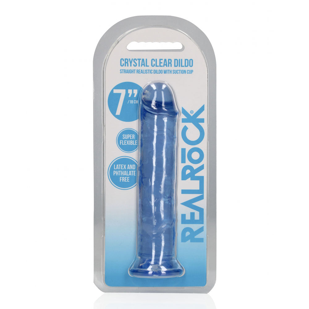 REALROCK 18 cm Straight Crystal Clear Dildo > Dildos > Realistic Dildos - Tophatter Daily Deals