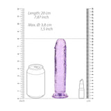 Realrock 18 cm Straight Crystal Clear Dildo 7 Inch Dildo > Dildos > Realistic Dildos - Tophatter Daily Deals