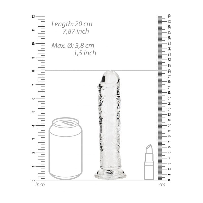 RealRock 18 cm Clear Straight Dildo – 7 Inch Dildo > Dildos > Realistic Dildos - Tophatter Daily Deals