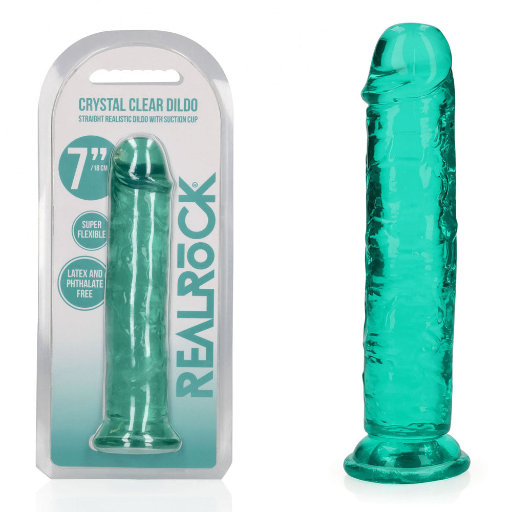 RealRock 18 cm Straight Dildo – Clear 7 Inch Dildo > Dildos > Realistic Dildos - Tophatter Daily Deals