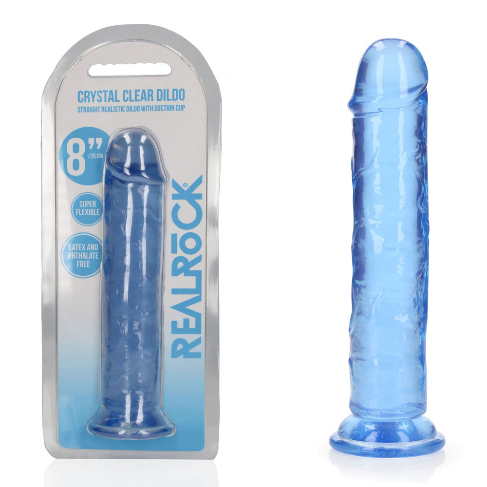 REALROCK 20 cm Straight Crystal Clear Dildo > Dildos > Realistic Dildos - Tophatter Daily Deals