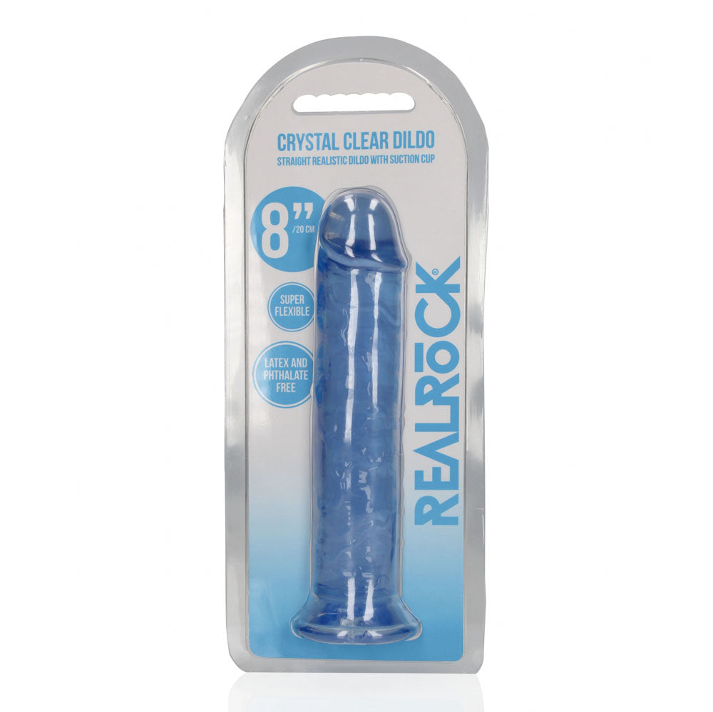 REALROCK 20 cm Straight Crystal Clear Dildo > Dildos > Realistic Dildos - Tophatter Daily Deals