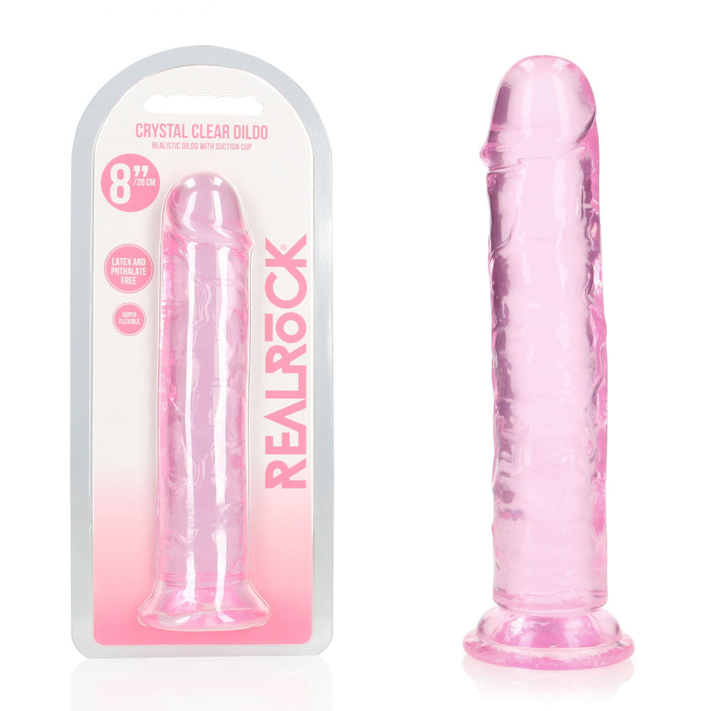 Realrock 20 cm Straight Dildo – Clear 20 cm Dildo > Dildos > Realistic Dildos - Tophatter Daily Deals